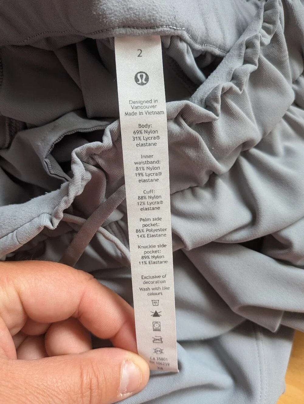 Lululemon Stretch High-Rise Jogger *Full Length Size 2 W5DCRS Color Chambray - Picture 11 of 15